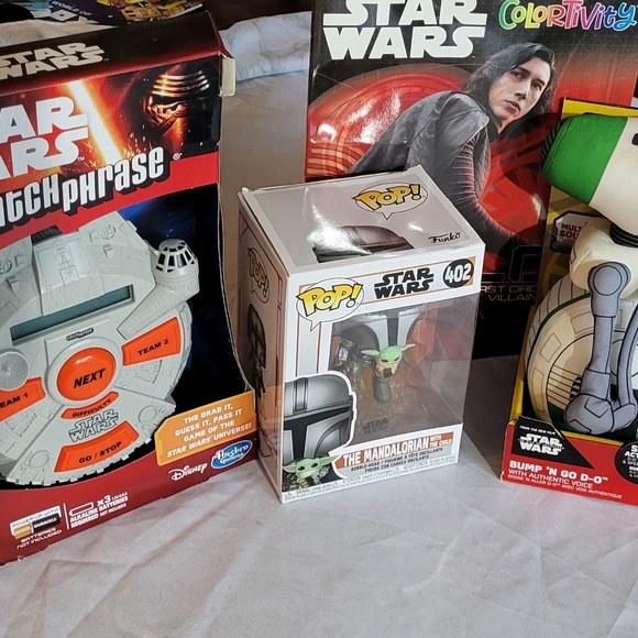 Star Wars Other - Star Wars Bundle toys  catch phrase pop mandelorian  Bump n go D-O coloring book